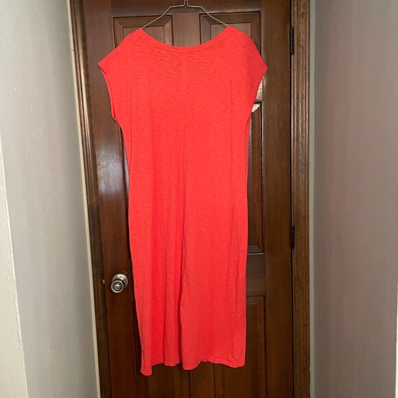 Size XL Universal Thread short sleeve, coral pink midi T-shirt dress - Picture 2 of 8